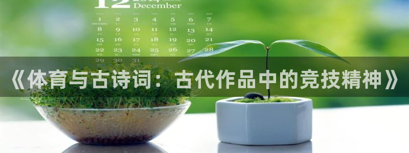 vsport体育在线官网：《体育与古诗词：古代作品中的竞技精神》