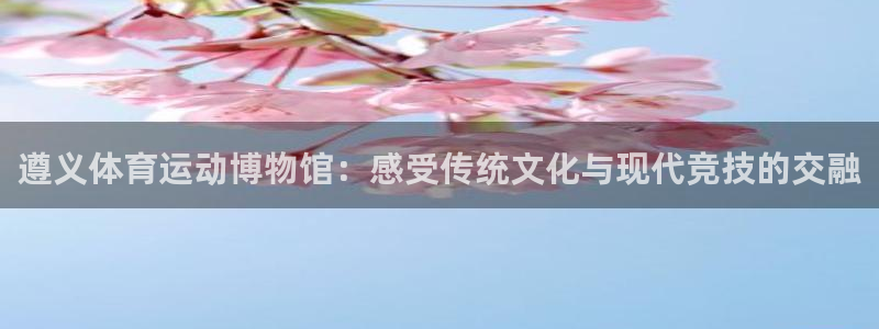 vsport体育在线官网：遵义体育运动博物馆：感受传统文化与现代竞技的交融